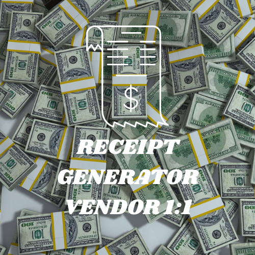 RECEIPT GENERATOR  + ALL ACCESS VENDOR